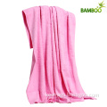 Eco-Friendly 100% Bamboo Fiber Plain Bath Towel Blanket